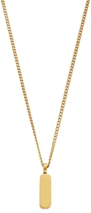 CRAFTD - Gold Totem Pendant Necklace - Durable 18K Gold & 316L Stainless Steel - 52cm Gold Chain Link with 20MM x 20MM Pendant - Waterproof, Heat & Sweat Resistant - Gifts for Men - Men's Jewellery