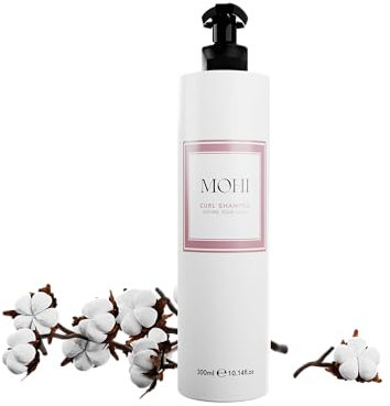 MOHI Locken Shampoo 300ml - Luxuriöse Pflege für strahlende, lebendige Locken | Paraben-, Sulfat- & Silikonfreie Formel | Angereichert mit Alpha-Hydroxysäuren und Weizenprotein | 300ml