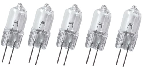 WYLIELAMSH Halogenlam 5/10/20 Stück G4 12V Halogenlampe Kapsellampe Warmweiß, Klare Halogenlampen Für Den Innenbereich G4 12V,10W,5 Stück