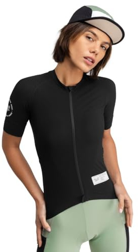 SIROKO - Kurzärmeliges Gravel-Radtrikot für Damen GM2 Glaris - M - Schwarz