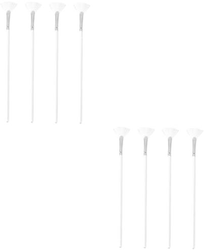 HAPINARY 8 Stk Maskenpinsel kosmetikpinsel makeup brushes flüssiger Textmarker Maskenbürsten für Gesichtsbehandlungen Gesichtsbürste Fächerpinsel für die Acrylmalerei hölzern Weiß