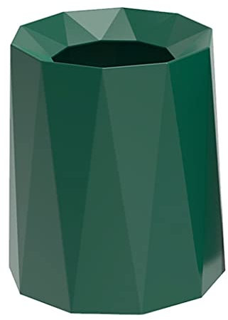 Bote de Basura Bote de Basura Redondo de plástico, Papelera, Contenedor de Basura para baño, Dormitorio, Cocina, Oficina en casa, Contenedores de Basura de 12 litros Contenedores de Basura (Color: