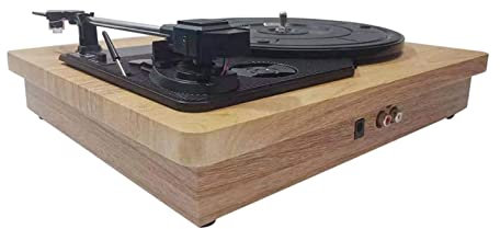 CAFIEDR Tocadiscos Retro, Radio Am FM 33/45/78 RPM Tocadiscos Gramófono Antiguo Tocadiscos Disco Vinilo Jack RCA para Auriculares W
