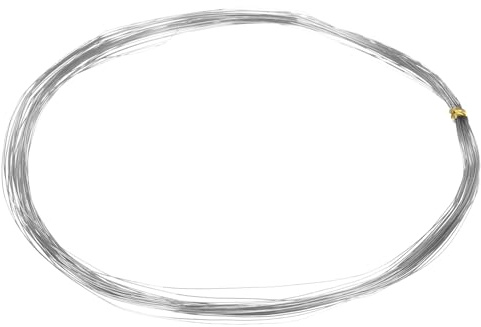 QUARKZMAN 32 Gauge Filo Inossidabile 0.2mm 10m/33 ft Filo Morbido Per Scultura Artistica Resistente Allo Scolorimento Filo Per Gioielli Per Creazione Di Gioielli Perline DIY, Argento