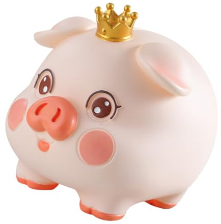 Toddmomy Alcancía De Simulación Adorable y Irrompible Pequeña Alcancía para Guardería Tarro De Ahorro para Niñas Tarro para Monedas para Decorar La Habitación Recuerdo De Fiesta De