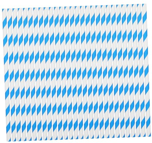 UTHCLO Cotton Candy Paper Sticks Blue White Stripes 10 x 300mm Heavy Duty Cotton Candy Accessories Commercial Use 50pcs Party Supplies DIY Craft Holder