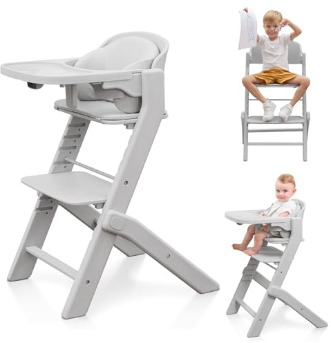 Obee Odee Full-Body Washable Baby High Chair with Soft Cushion, Adjustable for 6 Months to 220 Lb - Multifunctional and Convertible High Chairs for Babies and Toddlers -Portable and Easy Operation