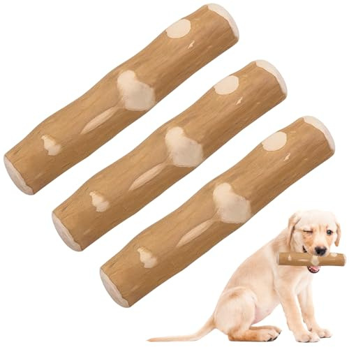 ZVBRSKM Kauspielzeug Hund, Kaffeeholz Für Hunde, 3 Stück Natürliches Kauholz Für Hunde Und Welpen, Langlebiges Kauspielzeug Welpe bietet auch lang anhaltenden Spielspaß