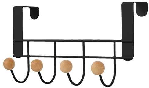 Gacqpli Patères De Porte, Porte Manteau À Suspendre, Patères Robustes Et Peu Encombrantes À 4 Crochets, Pour Entrée, Cuisine, Salle De Bain, Chambre
