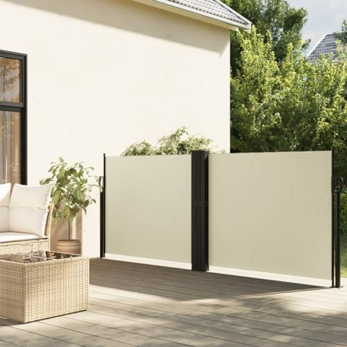 Sophrelle Tenda da Sole Laterale Retrattile Crema 140x600 cm Crema,4004610