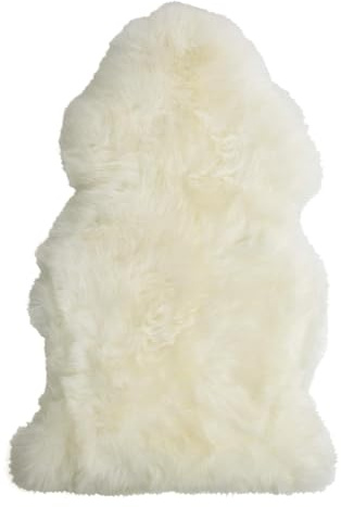 Desert Breeze Distributing Premium Single Pelt, Genuine New Zealand Sheepskin Rug, 41 inch Length, Ivory Color, Thick Soft Luxurious Natural Wool, by Minidoka Sheepskin…