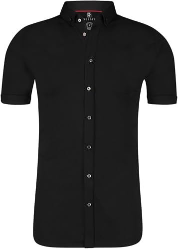 Desoto Chemise Manches Courtes Noir 081 - Taille L - - Hommes - Vêtements -