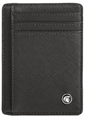 POWR Kartenetui - Platzsparender Kartenhalter für bis zu 7 Kreditkarten - mit RFID Schutz und extra Fach für den Schnellzugriff