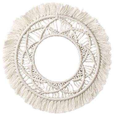 Tapiz de pared de macramé, estilo bohemio, decoración de oficina, salón, dormitorio, habitación de los niños, manualidades, decoración (estilo B)
