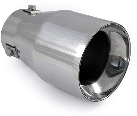 Universal Auspuffblende Endrohr Sport Schalldämpfer Edelstahl 58mm Chrom