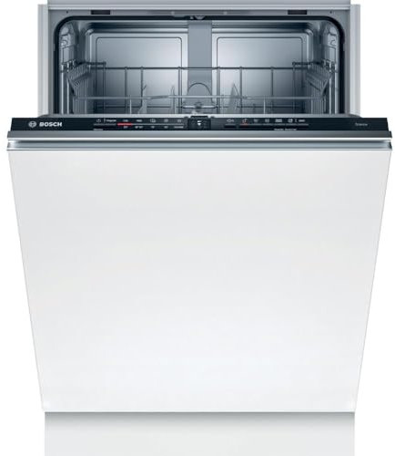 Bosch SBV2ITX22E Serie 2 - Lavavajillas XXL inteligente totalmente integrado, 60 cm de ancho, hasta 92,5 cm, cesta para cubiertos, secado extra con solo pulsar un botón, protección AquaStop contra