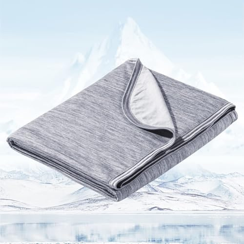 Avoalre Sommarfilt Kylfilt Arc-Chill 3.0 Q-Max>0,5 200x220cm Grå | Kallkänsleteknologi Anti-kvalster Och Allergivänligt Kalltäcke För Bäddsoffa Resebarn Baby Skrivbord
