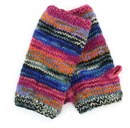 LOUDelephant Handgestrickter Armwärmer aus Wolle, Sd Elektrisch, Einheitsgröße