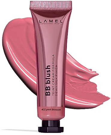 Lamel BB Blush - Crème Légère - Idéale pour Tout Type de Peau - Cruelty-Free - Rose Poison N. 402