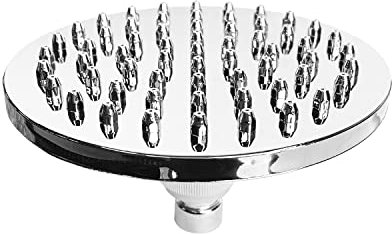 HEZHU Regenbrause 8 Zoll Rund Regendusche Duschkopf Verstellbarer Kopfbrause Wassersparend mit Anti Kalk Düsen (Chrom)