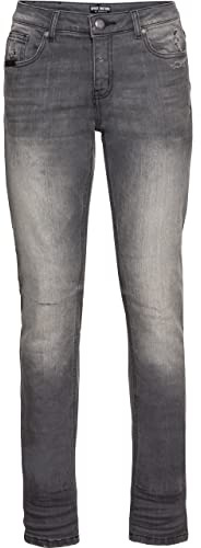 Spirit Motors Pantalones de motocicleta Slim Mid Miley Damen Jeans grau 34/32, damas, Lifestyle, todo el año, gris