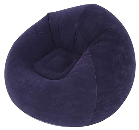 Uxsjakjsd GroßEs Aufblasbares Sofa, Stuhl, Sitzsack, Beflockung, PVC, Garten, Lounge, Sitzsack, GartenmöBel, Camping, Rucksackreisen (A)