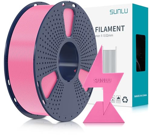 SUNLU PLA Filament Schnell Drucken 1.75mm, 3D Drucker PLA Filament mit Hoher Fließfähigkeit, Entwickelt für schnelles 3D Drucken, Rapid HS-PLA, Maßgenauigkeit +/- 0.02mm, 1KG Spule Pulver