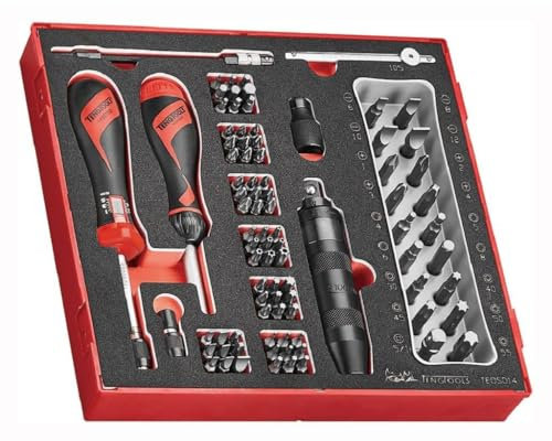 Teng Tools 95 Piece 1-5Nm Torque Screwdriver, Impact Driver & Assorted Bit EVA Foam Tray - TEDSD14