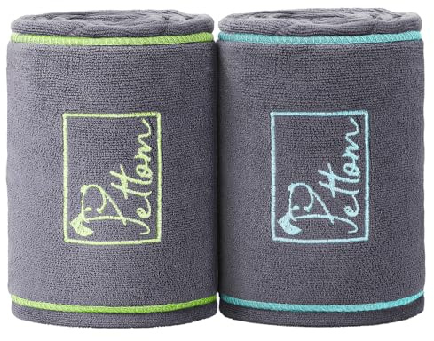 PETTOM Serviette Chien Microfibre Lot de 2, 90 x 50 cm