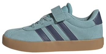 adidas unisex - barn VL COURT 3.0 HOOK AND LOOP SHOES KIDS, mint ton/preloved ink/silver met., 30 EU