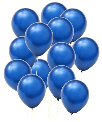 IMIKEYA 100 Pcs Dark Blue Latex Balloons Portable Balloons for Birthday Wedding Shower Party Decorations for Home Banquet Room Layouts