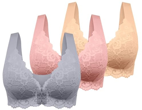 Cocila Confezione da 3 Reggiseni da Donna Senza Ferretto, Sottile Estivo Ice Comfort Top Donna Reggiseno Schiena Scoperta Tezenis Morbido di Base per Grandi Taglie Forti (O, M)
