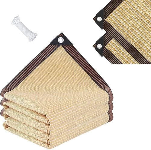 Filet D'ombrage, Bâche Filet Protection Solaire 95% UV Tissu D'Ombrage, Toile d'ombrage,3 5 7 9m Voile D'ombrage, Voile Ombrage, Couvert Végétal Toile Pergola pour Jardins Serres(8x12m)