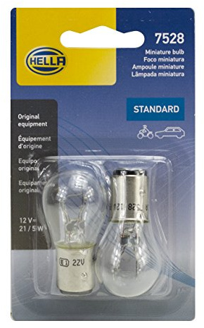 Hella 7528TB Standard Miniature Bulb, 2 Pack