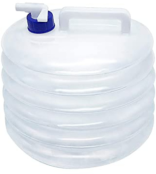 FOXNSK Collapsible Water Container, 5L 10L 15L Portable Folding Water Carrier with Tap, BPA Free Water Carrier Tanks - Water Storage for Camping, Hiking, Climbing, Outdoor, Fishing, Travel