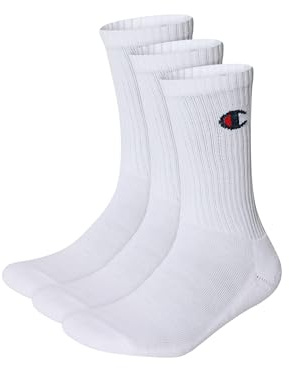 Champion Core 3PP Crew, Calcetines, para Unisex adulto, Blanco, 43-46