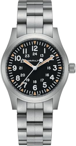 Hamilton Herren Analog Handaufzug Armbanduhr Khaki Field Mechanical