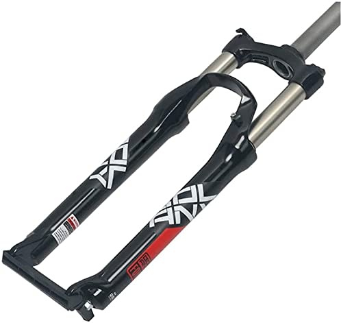 STRTG Forcella Ammortizzata, Corsa Tubo Dritto 100 Mm 24 Pollici in Lega di Alluminio Forcella Meccanica Blocco Manuale Sport all'Aria Aperta, per Bici MTB B,24 inch
