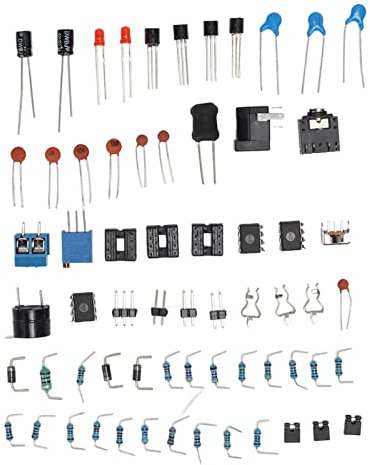 knitting machine DIY Geigerzähler Kit, Ungeschweißte DIY Teile für Nuklearstrahlungsdetektoren, Akustischer Optischer Alarmzähler Kit mit Kompletten Teilen