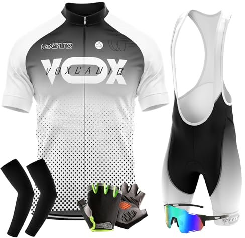 Rennrad Trikot Herren Set,Sommer Jungen Trägerhose Anzüge Mountainbike Radfahren Kleidung Set,Radfahren Reiten Trikots Atmungsaktiv (XL,Typ-8)