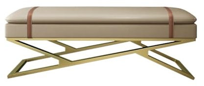 Ende der Bettbank Schlafzimmer, hell, luxuriös, Nachttisch, modern, minimalistisch, Garderobe, Sofa, Bank, Zuhause, Eingangsbereich, Schuhbank Innenbank für Wohnzimmer/Schlafzimmer/Bettende ( Color :