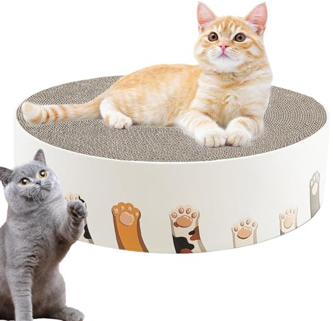 Kratzmöbel für Katzen, Kratzbett aus Karton | gewellte Katzenbetten und Möbelschutz | Möbelschutz rund zum Kratzen für Katzen 2 in 1, für kleine Katzen, Kätzchen