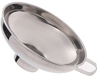 OKUMEYR 2 Pièces crépine en acier inoxydable entonnoir pour pot de confiture entonnoir de pot de maçon galetiere cusine anti rouille entonnoir en acier inoxydable entonnoir à sauce Silver