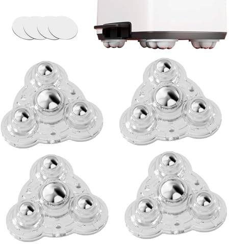 ycezw Ruedas giratorias pequeñas, Ruedas giratorias adhesivas | Ruedas giratorias de 4 piezas Ruedas para aparatos Polea adhesiva - Ruedas adhesivas Capacidad de carga Polea genérica giratoria de 360