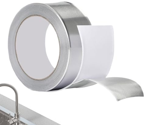Générique Ruban en aluminium en aluminium, réparation de métal étanche Adhésif - Grande protection du ruban industriel à l'huile pour prévenir l'humidité, l'huile, la poussière et d'autres polluants