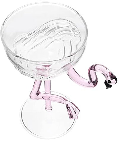 Mikikit Calice Da Vino Fenicottero Bicchiere Da Cocktail Vetro Trasparente Coppa Decorativa Per Feste Bar Matrimoni Banchetti