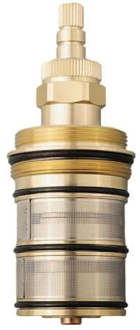 DHYAWUER Thermostatic Mixer Valve,Shower Valve, Brass Replacement Thermostatic, Replacement 20-48 Celsius Thermostatic