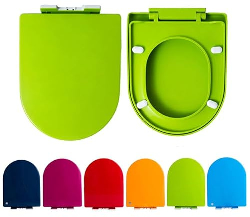 Asiento De Inodoro De Cierre Suave,Tapadera Wc Con Ajuste Perfecto Universal,36 * 47cm,Color Taza Vater De LiberacióN RáPida,Material De Polipropilenoa,Bisagra Ajustable