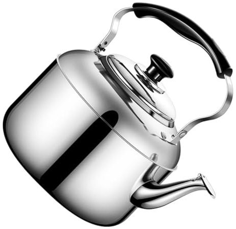 ROMISBABA Bouilloire Sifflet Inox Résistante Pour Cuisine Compatible Induction Gaz Ébullition Rapide