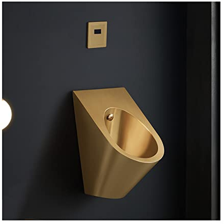 Urinario de pared de acero inoxidable 304 para hombre, inodoro de inducción con desviador de orina para uso doméstico, diseño higiénico moderno que ahorra espacio